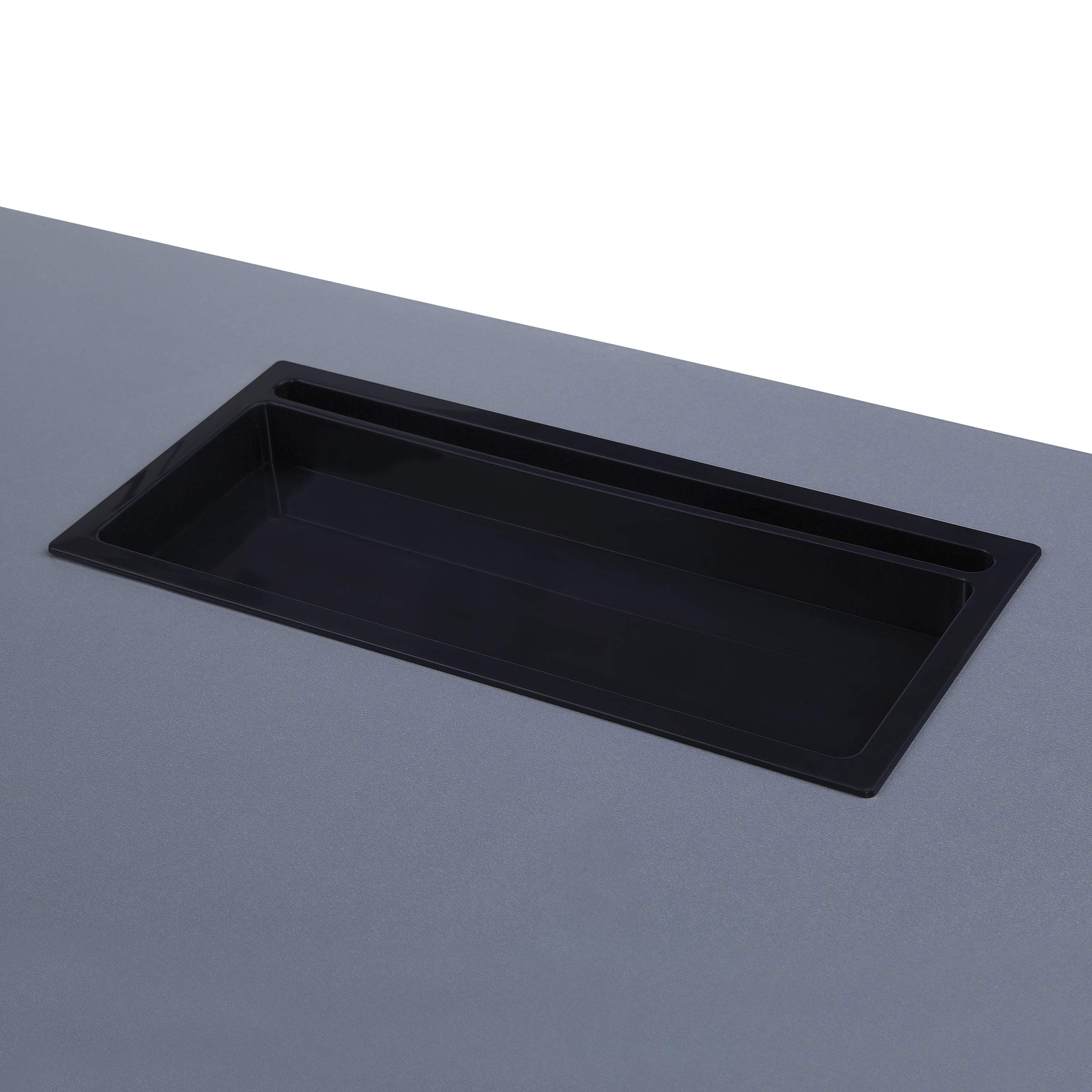 OSP Home Furnishings L-Shaped Gaming Desk with RGB LED Lights - Ergonomic Computer Desk for Gamers & Streamers, Black | Perfect for Gaming Setups, Home Office & Esports Battlestations