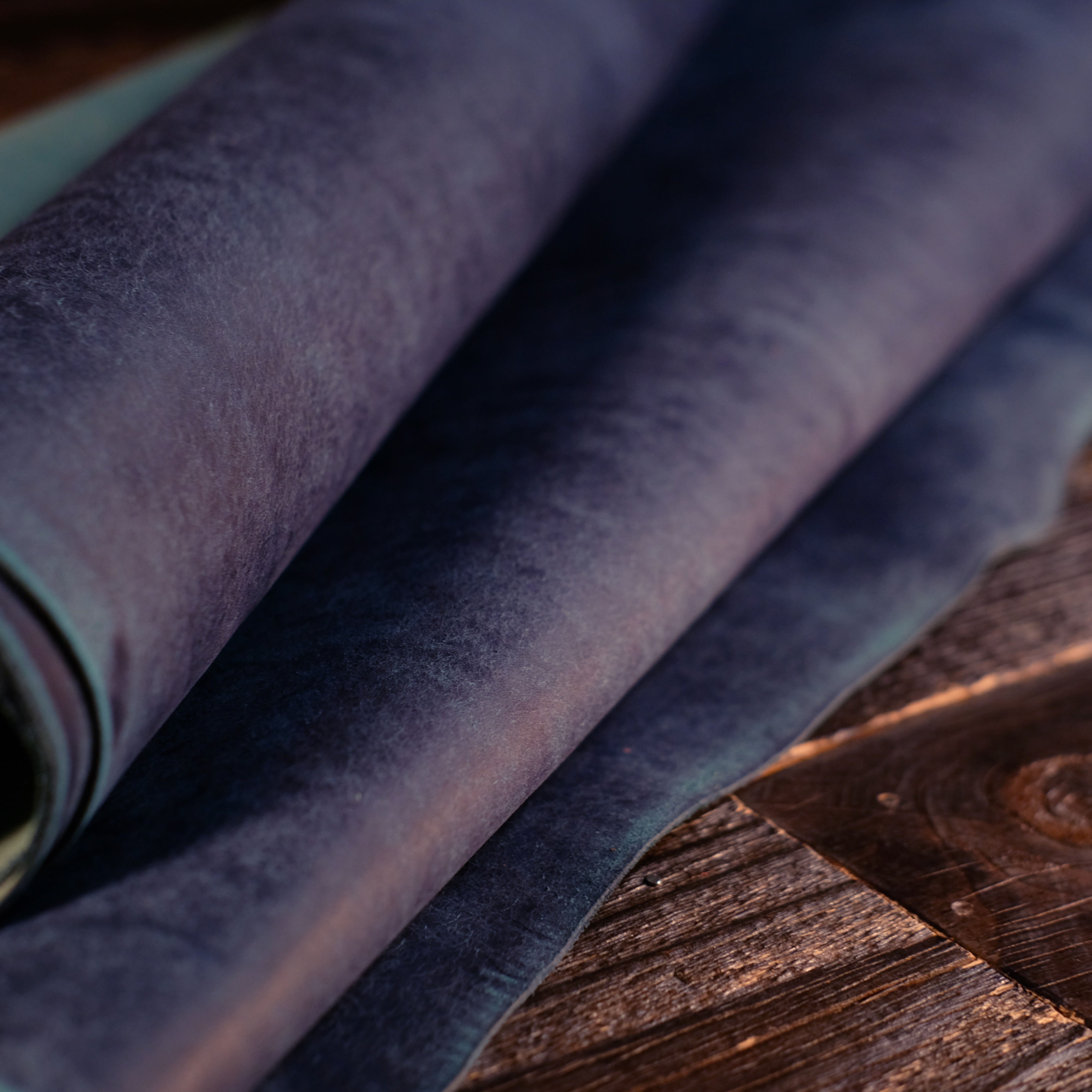 Premium Badalassi Carlo Pueblo Leather in Ocean Blue - 3-4oz Weight - Perfect for Wallets, Bags & Luxury Leather Goods