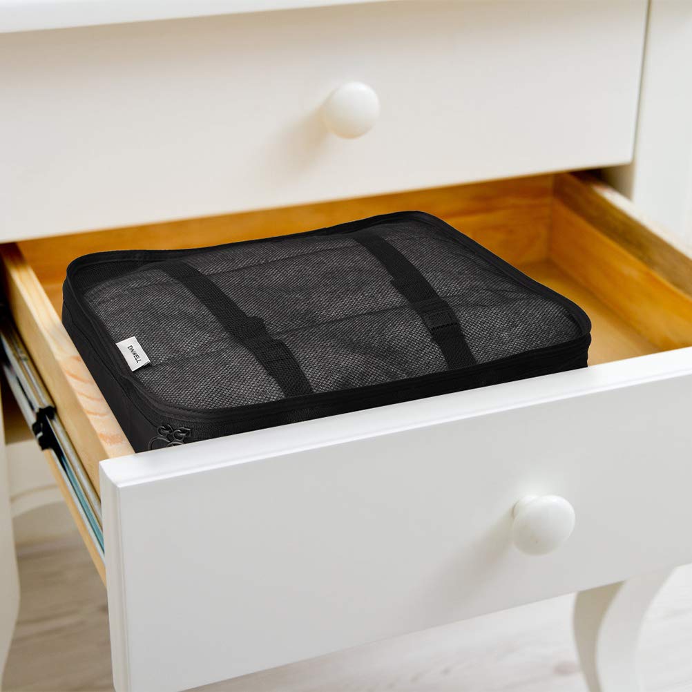 VAGREEZ Lightweight Travel Packing Cubes Set - 4-Piece Luggage Organizer Bags for Carry-On Suitcases (Black) | Perfect for Business Trips, Vacations & Weekend Getaways