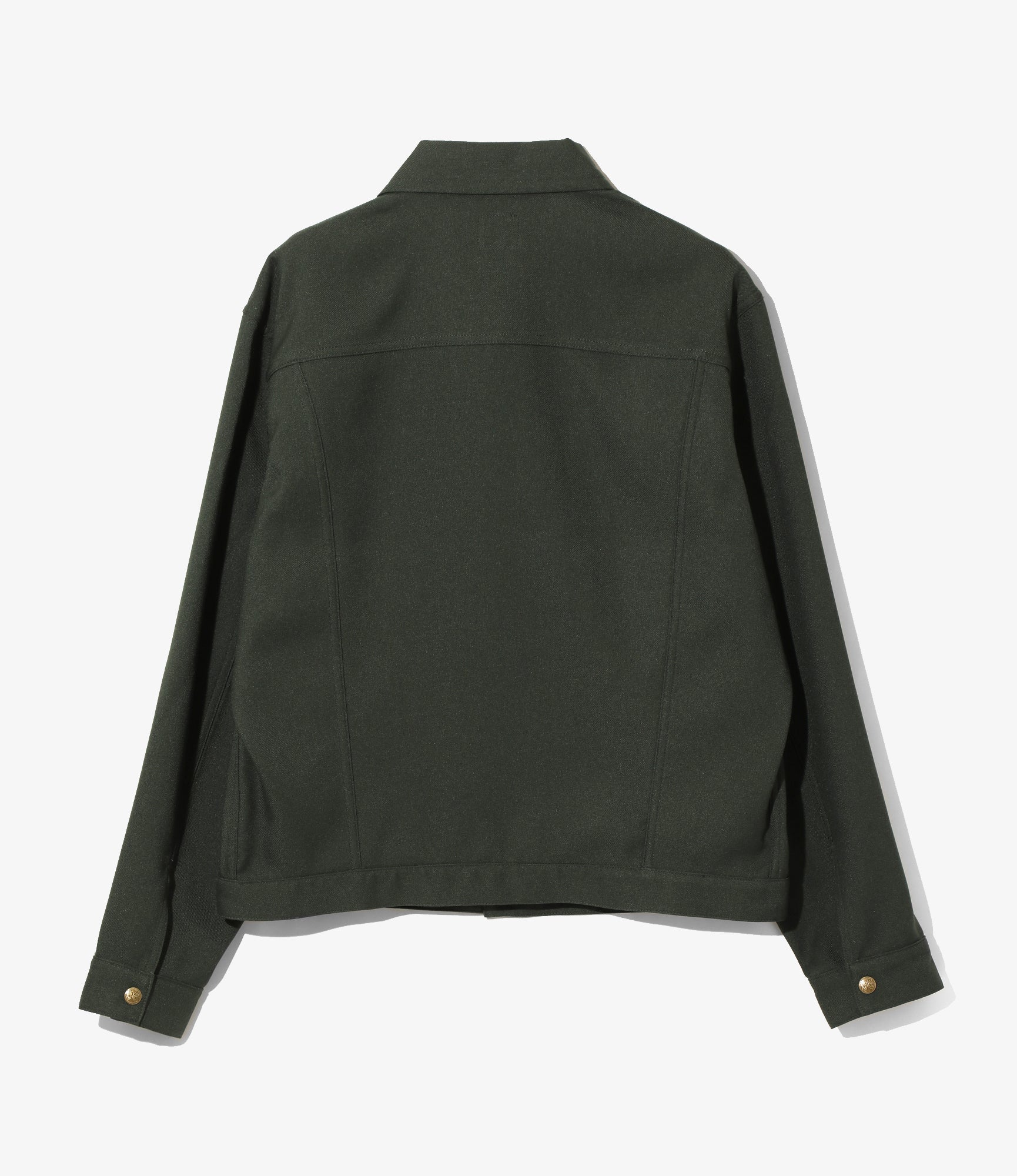 Stylish Green Polyester Twill Penny Jean Jacket for Women - Perfect for Casual Outings, Streetwear & Fall Layering
