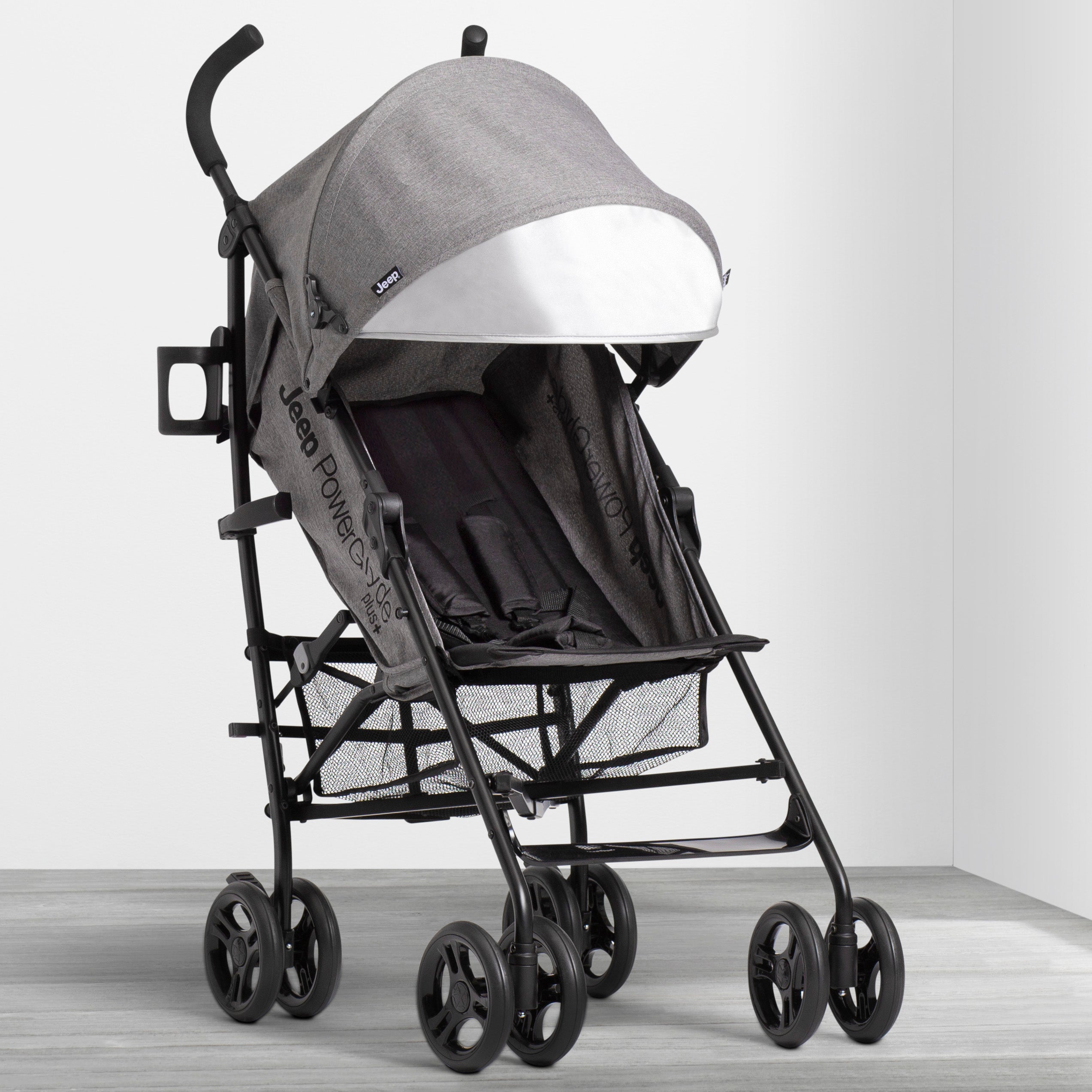 Jeep PowerGlyde Plus Stroller - Lightweight Compact Travel Stroller for Toddlers | Perfect for Air Travel, Shopping & Outdoor Adventures