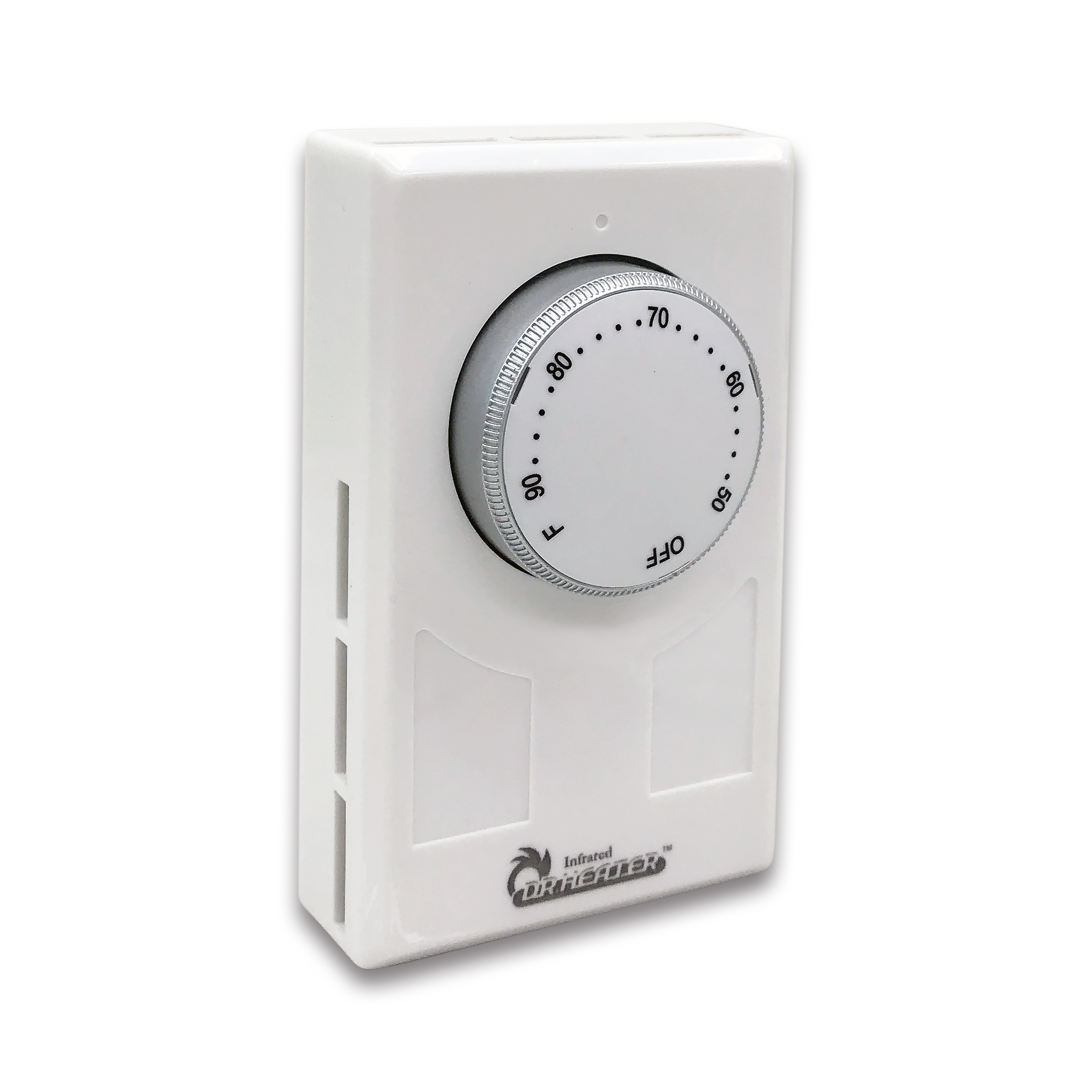 Dr. Infrared Heater DR-001 Wall Thermostat - 4-Wire Single/Double Pole 120-277V 3360-7756W White - Perfect for Home & Office Temperature Control