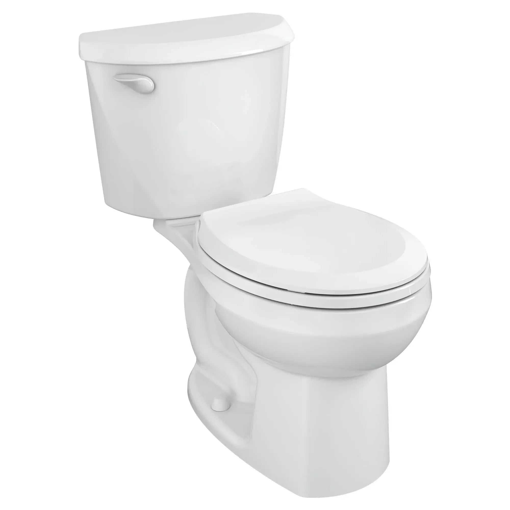 Colony® Two-Piece 1.28 GPF/4.8 LPF Standard Height Round Front Toilet Without Seat - Water-Efficient Bathroom Toilet for Small Spaces & Modern Homes