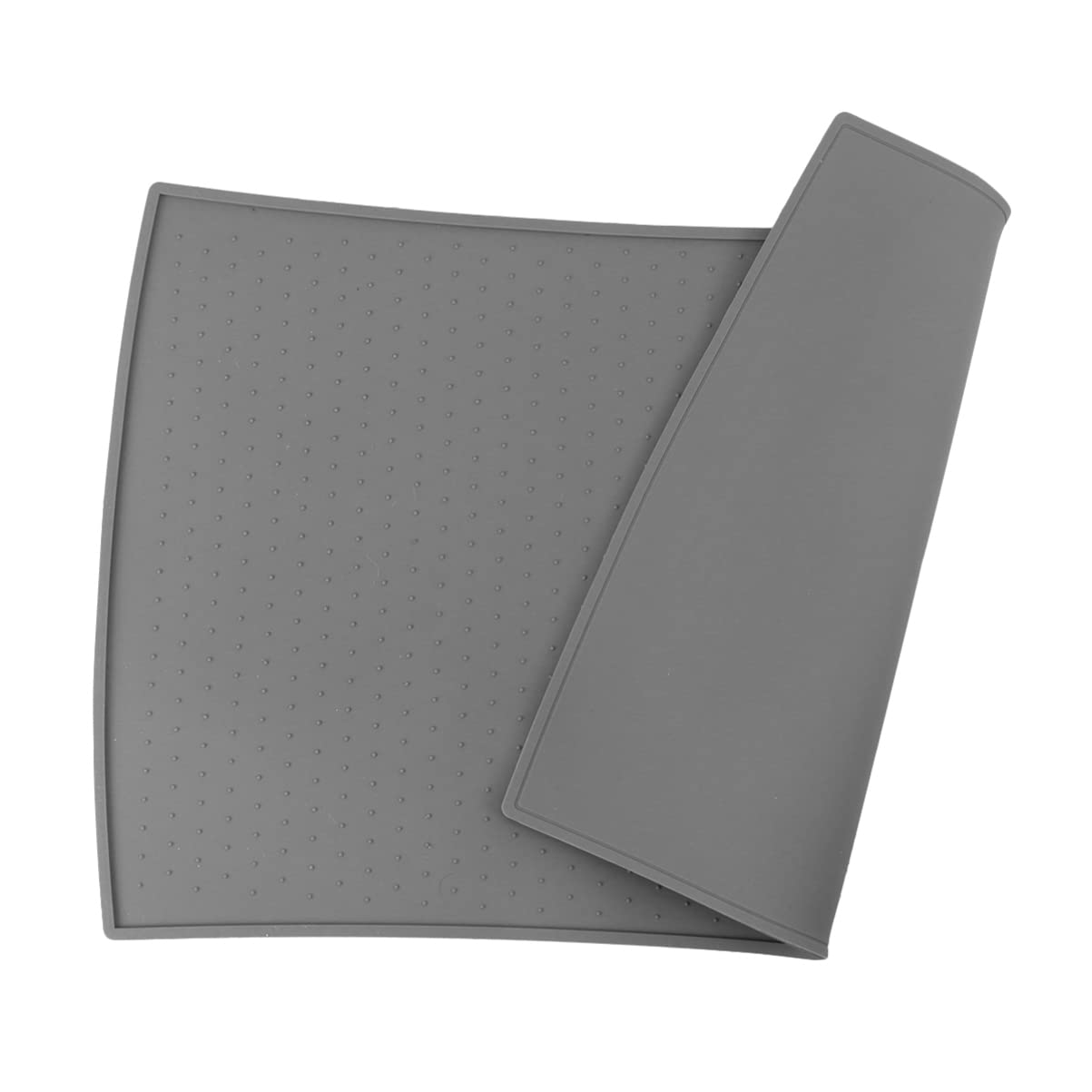 Balacoo Non-Slip Silicone Placemat for Pets - Gray Dog & Cat Bowl Mat, Waterproof Food Pad for Mess-Free Feeding - Perfect for Kitchen, Dining Room, and Pet Feeding Areas