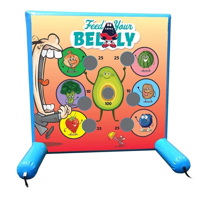 TentandTable Sealed Air Frame Game Set with Frame, Panel, Hand Pump, Balls & Storage Bag - Outdoor Backyard Carnival, School Events & Birthday Party Activities for Kids & Adults