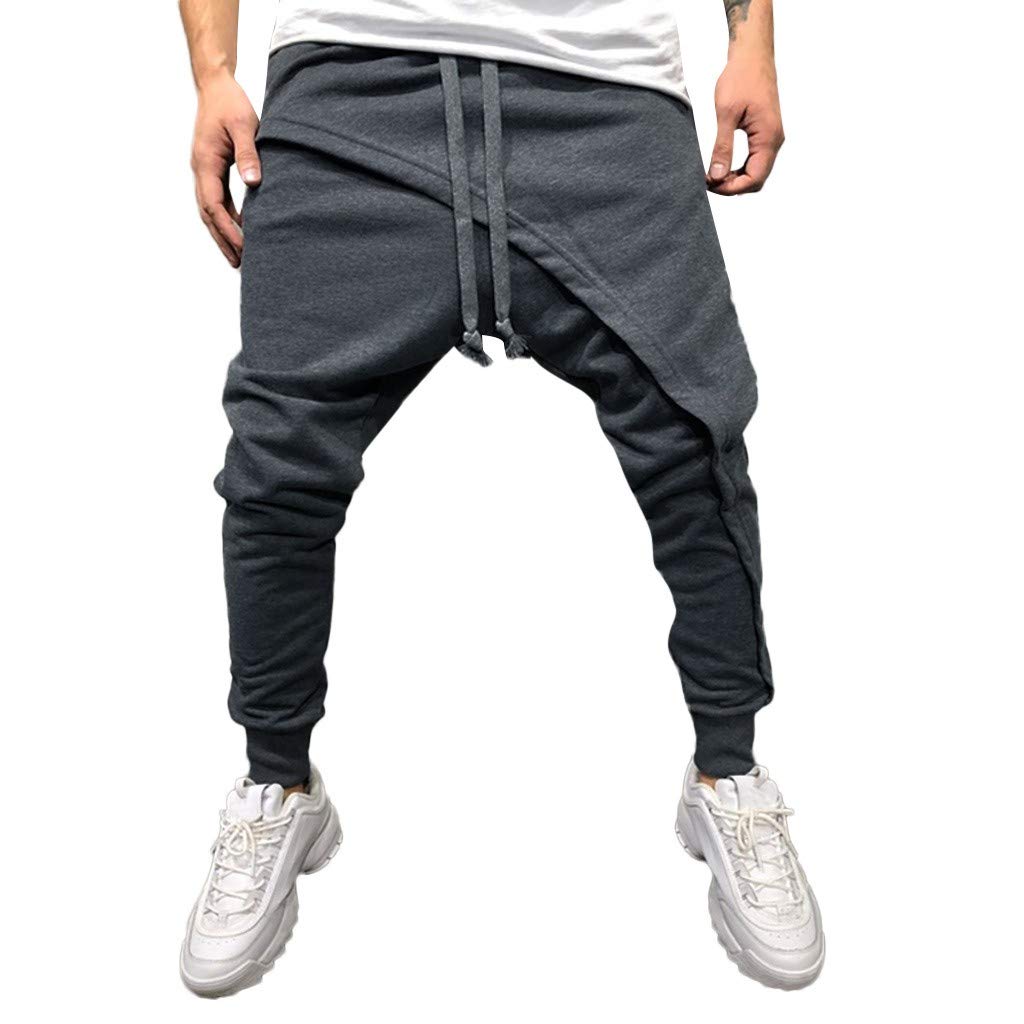 Men's Joggers Pants - Solid Color Sweatpants with Drawstring for Spring & Winter | Casual, Workout & Lounge Wear