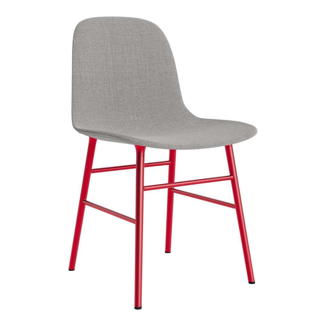 Modern Form Chair with Sturdy Metal Legs & Comfortable Upholstery - Perfect for Home Office, Living Room, or Dining Room Decor