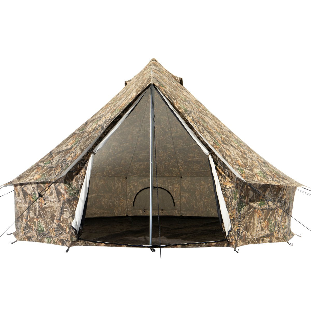 13' Regatta Bell Tent - Waterproof Camping Tent with Realtree Edge Camo for Outdoor Adventures, Family Camping, Glamping & Festivals