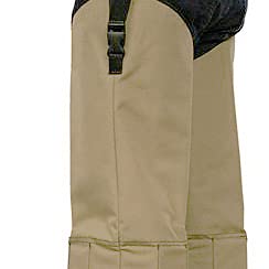 Snake Proof Chaps for Hunting - Khaki Tan Tall & Stocky Size - Durable Leg Protection for Outdoor Adventures & Snake Bite Prevention