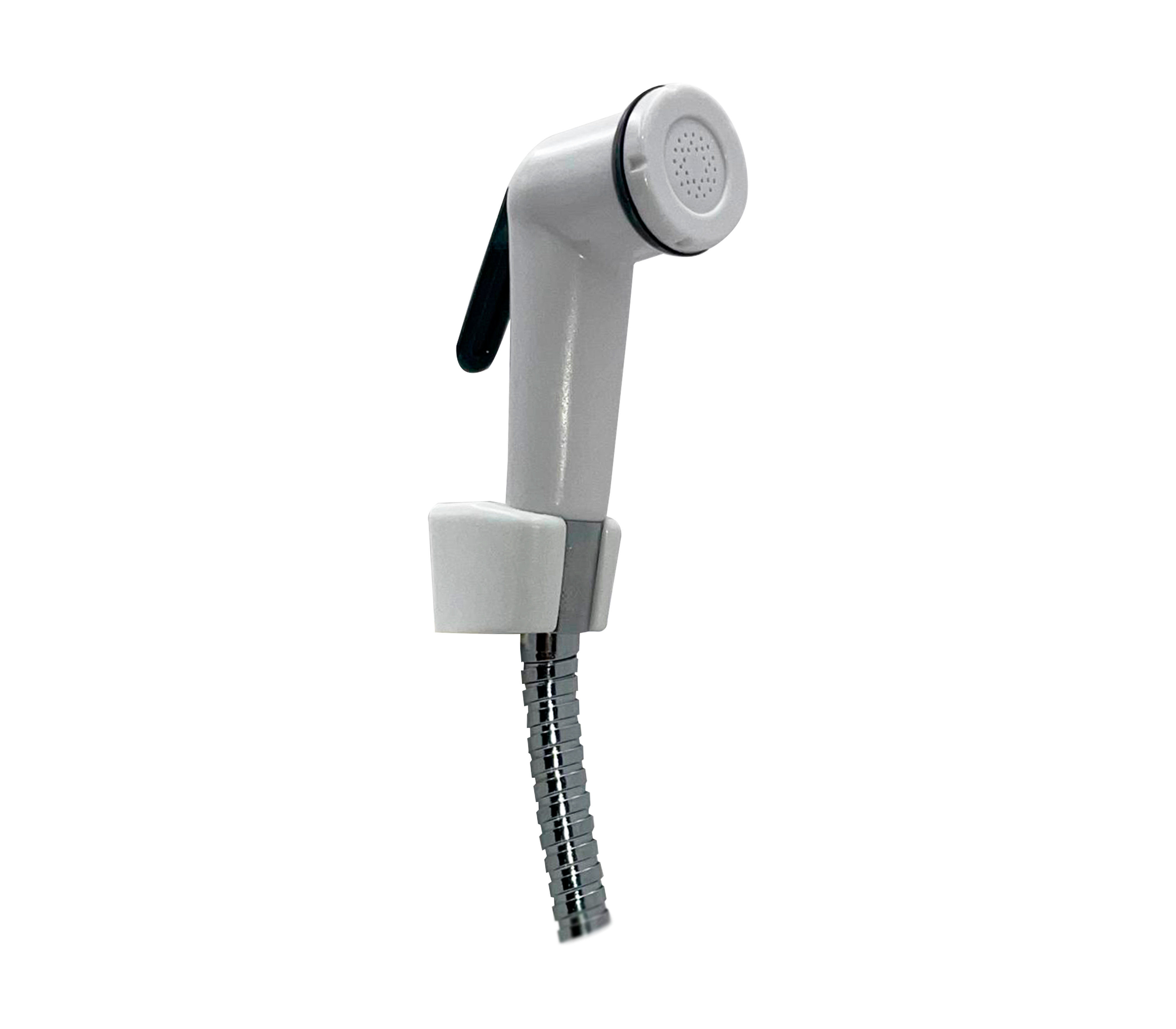 Chrome Plastic Shower Phone Holder - Durable Bathroom Organizer for Hands-Free Showering, Perfect for Colon Faguax Faucets