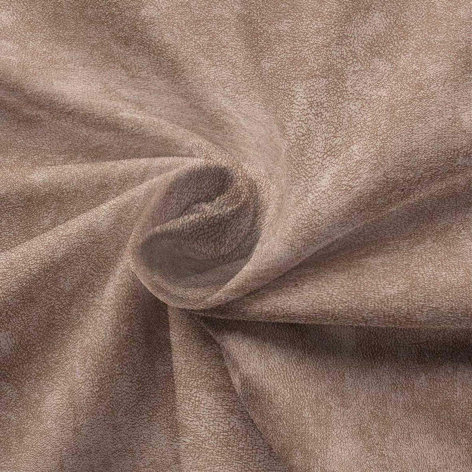 Ambesonne Faux Suede Fabric by The Yard - Digitally Printed Grunge Texture, Durable & Washable Upholstery Material for DIY Projects, Home Decor, Indoor/Outdoor Use - 1 Yard, Pale Camel - Perfect for Sofa Covers, Pillows, Curtains & Crafting