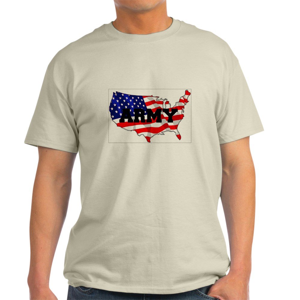 Army T-Shirt 100% Cotton Men's Military Tee - Comfortable White Casual Shirt for Veterans, Active Duty & Patriotic Americans | Perfect for Everyday Wear, Military Appreciation Events & Fourth of July Celebrations