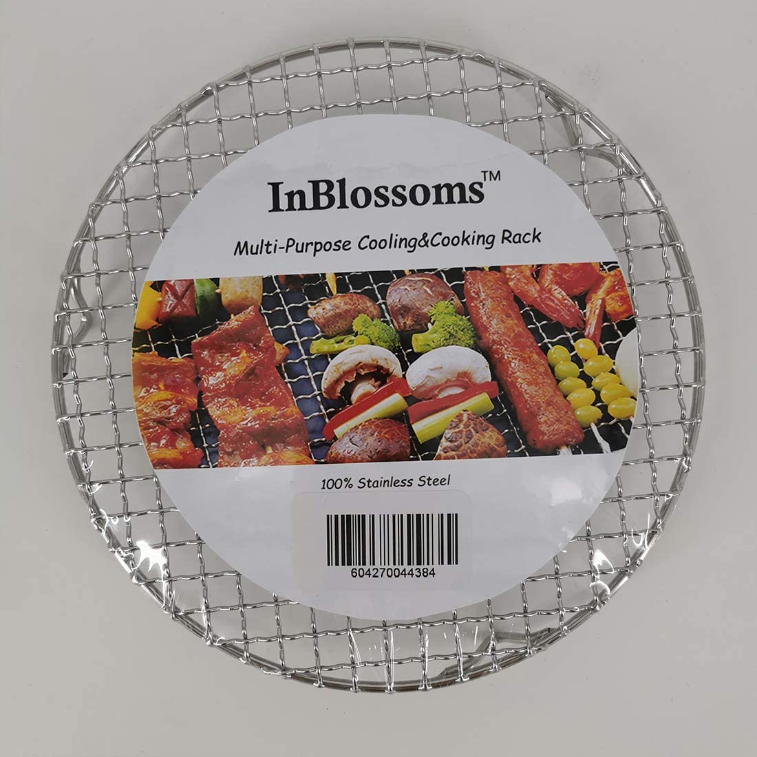 304 Stainless Steel Cooling Rack for Baking - 7 Inch Round, Heat Resistant & Rust Proof - Perfect for Cookies, Cakes, Bread Cooling & Roasting Racks