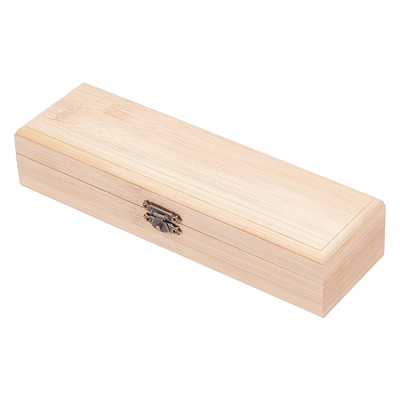 OLYCRAFT Unfinished Wooden Jewelry Box with Lock - Artist Brush & Pencil Storage Case for Crafting, DIY Projects, Valentine's Day & Easter Decorations - Perfect for Home Organization & Gift Giving