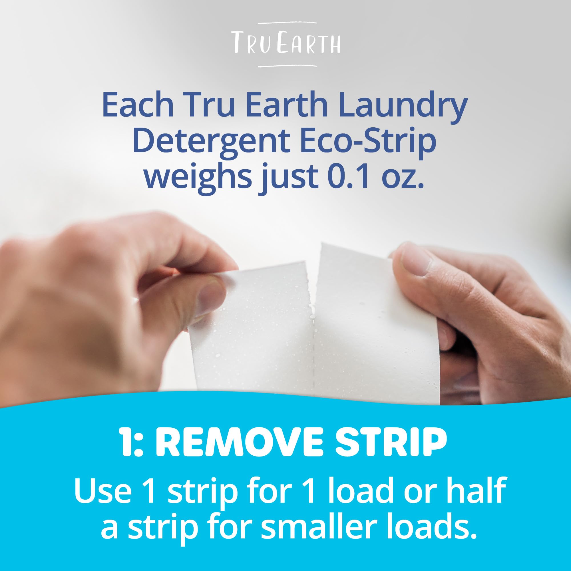 Tru Earth Eco-Friendly Laundry Detergent Sheets - 384 Sheets (Up to 768 Loads) | Paraben-Free, Liquidless, Biodegradable | Fresh Linen Scent | Perfect for Travel, Camping & Small Spaces