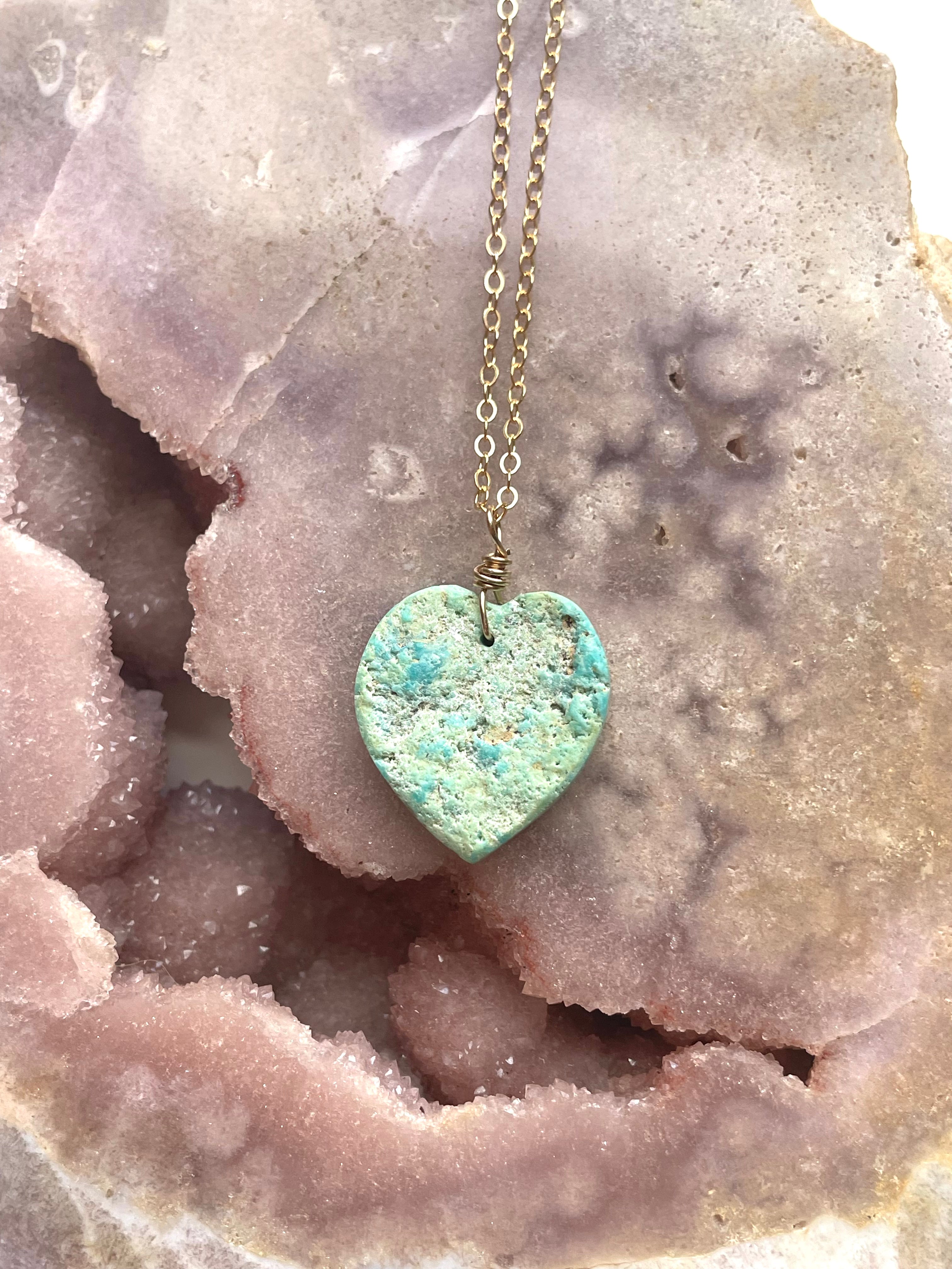 Authentic Arizona Turquoise Crystal Necklace - Handcrafted Jewelry for Women, Perfect for Gifts, Boho Fashion & Special Occasions