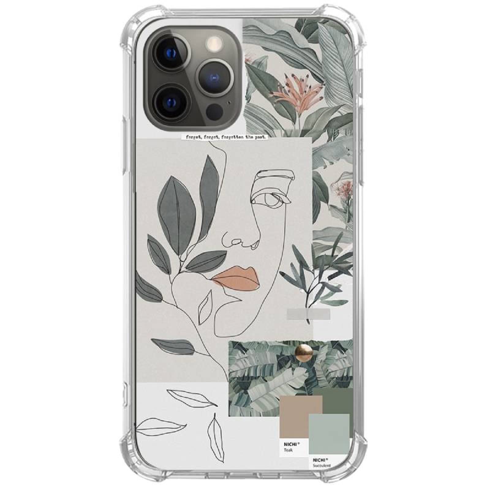 Jaexzpoe Green Aesthetic iPhone 13 Pro Max Case - Slim Shockproof TPU Bumper Protective Cover with Stylish Pattern | Perfect for Everyday Use, Travel & Outdoor Activities