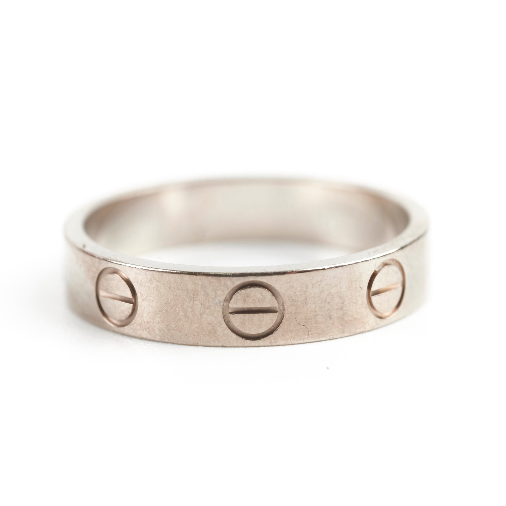 Cartier Love Ring 18K White Gold Size 50 - Luxury Wedding Band for Women & Men, Perfect for Engagement, Anniversary & Special Occasions