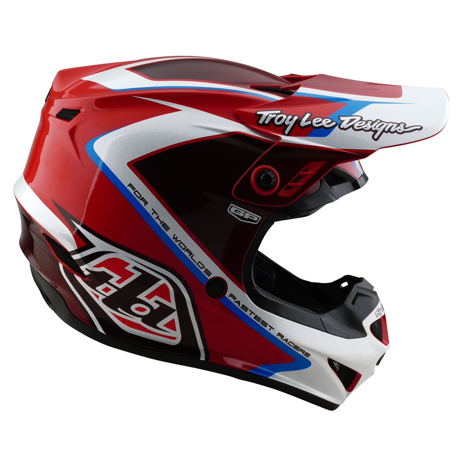 Youth GP Helmet Shutter Red - Lightweight Motorcycle Racing Helmet for Kids - Perfect for Track Racing, Motocross & Off-Road Adventures
