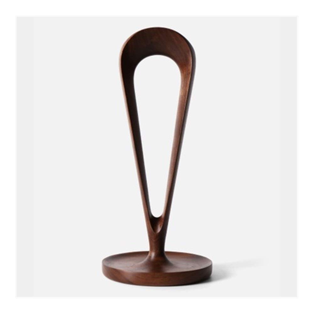 Premium YEZIL Wooden Headphone Stand - Solid Black Walnut Headset Holder with Wall Mount, Perfect for Gaming Setup, Office Desk & Home Decor Accessories - Ideal for Organizing Headphones, Earphones & Audio Gear