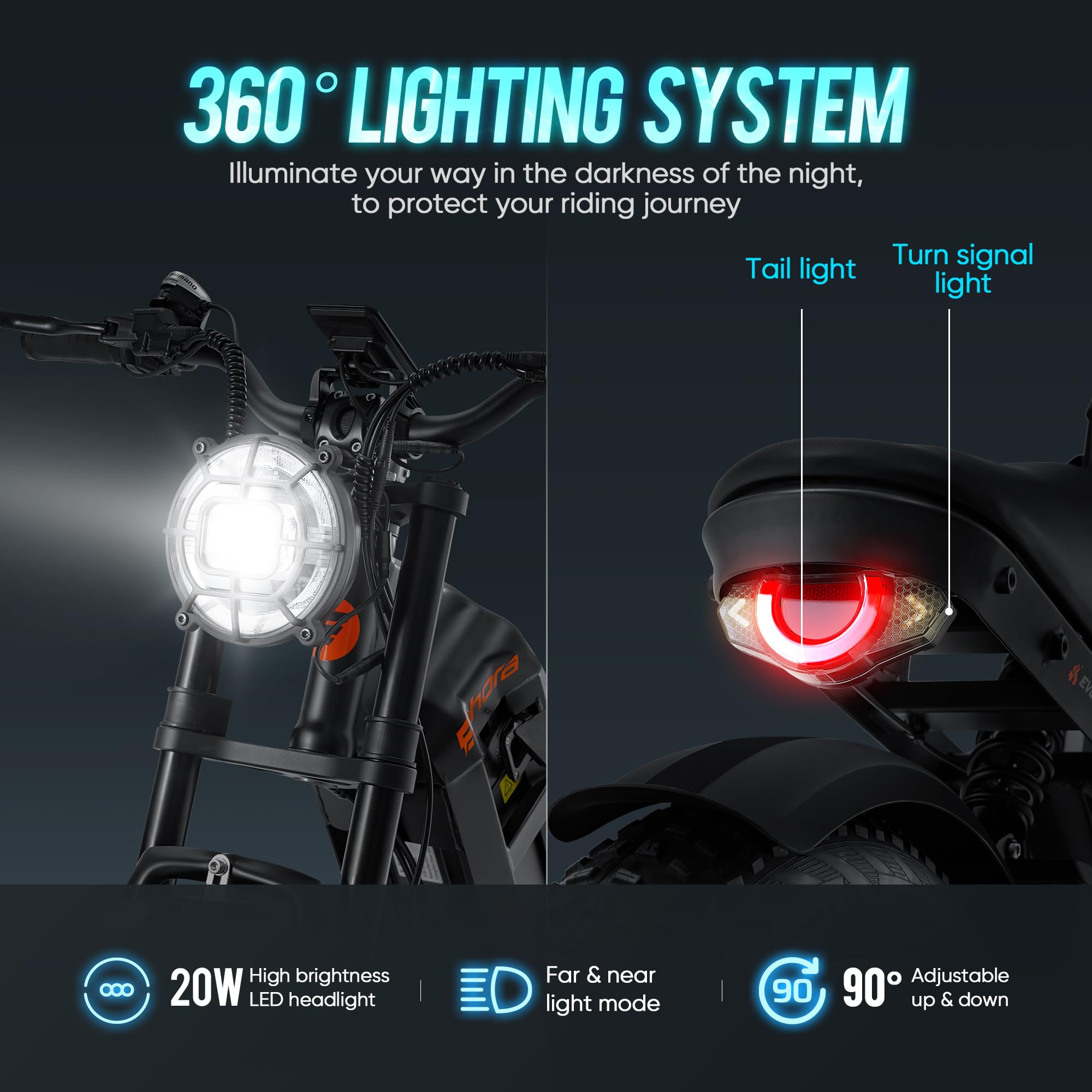 Juliet 1000W 60AH Electric Bike for Adults - 20