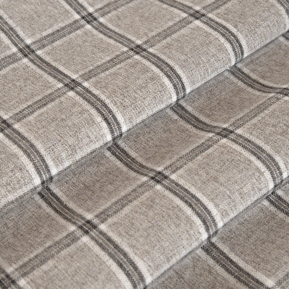 REMNANT Nantucket Plaid Fabric in Zinc - 76