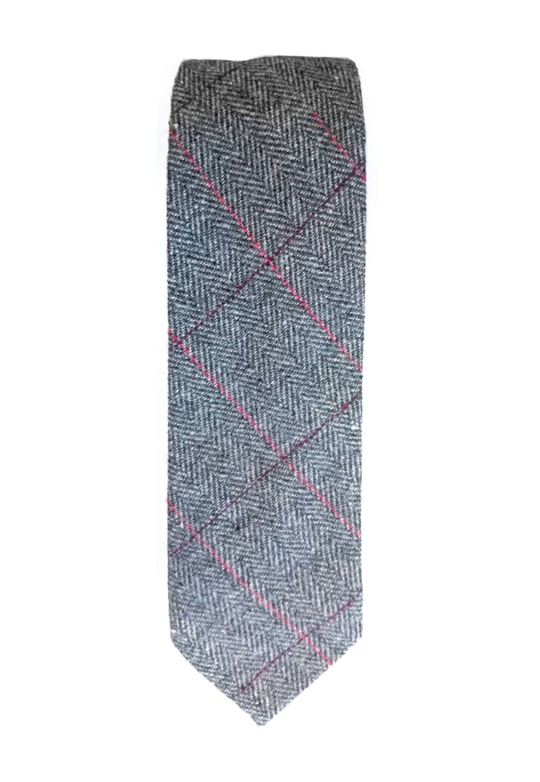 LA Smith Wool Blend Tailored Fit Grey Tweed Waistcoat for Men - Classic Vest for Business, Wedding & Formal Occasions