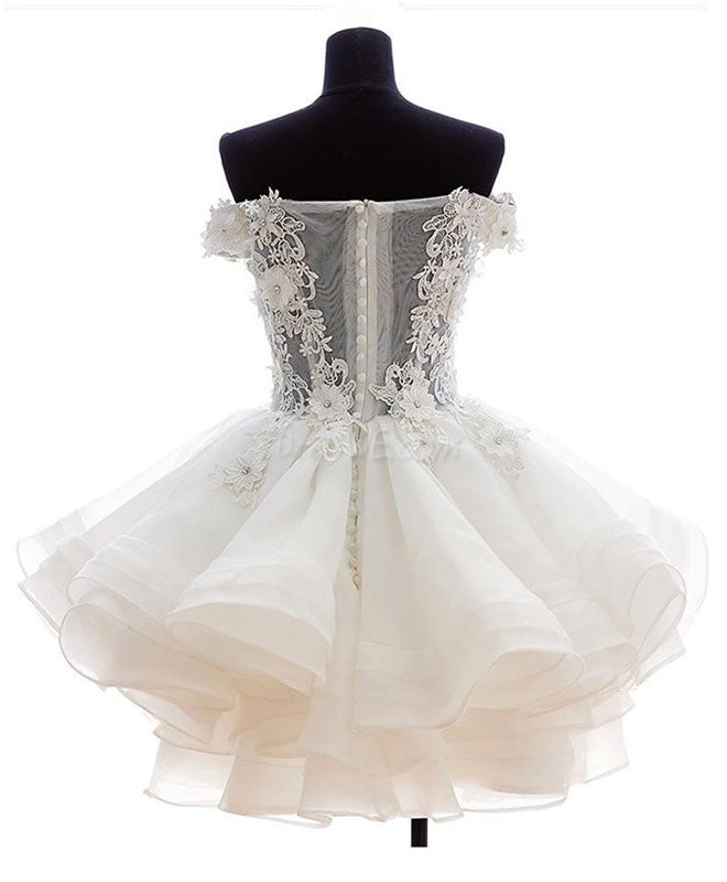 Elegant Mini Tulle Lace Short Prom Dress | Cute Homecoming Party Dress for Teens | Perfect for Prom Night, Homecoming Dance & Special Occasions