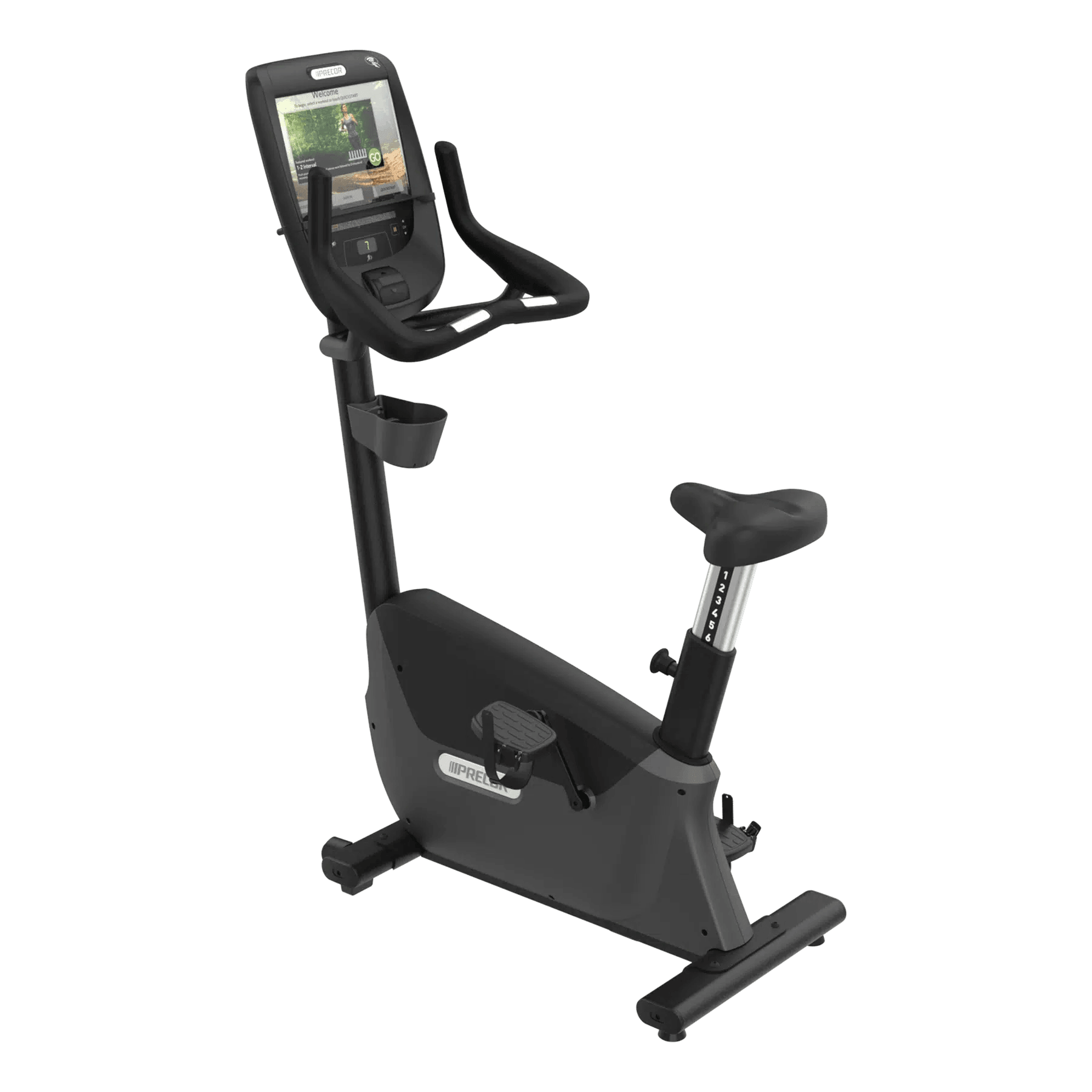Precor UBK 685 Upright Exercise Bike for Home Gym - Commercial Grade Indoor Cycling Equipment for Cardio Workouts & Weight Loss