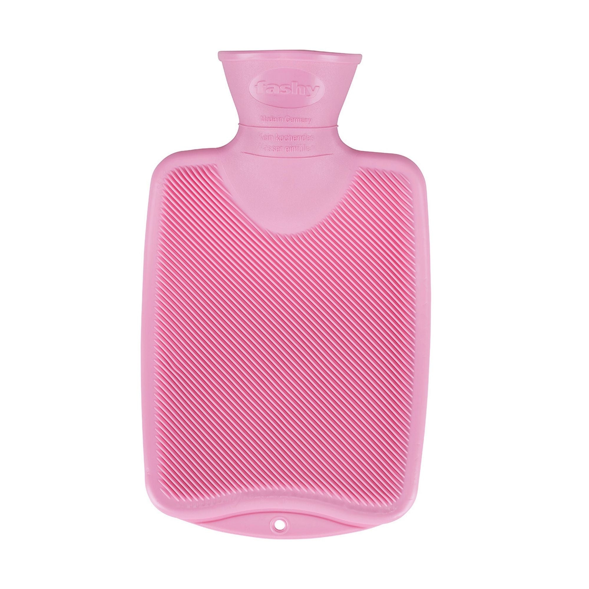 0.8L Baby Pink Fashy Hot Water Bottle - Warm & Cozy for Winter Nights, Period Pain Relief, and Bed Warmers