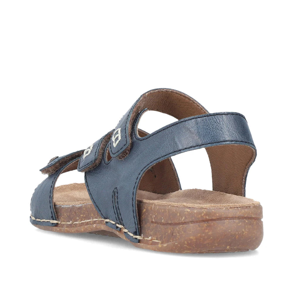 Rieker 61402 Women's Comfortable Blue Casual Shoes for Walking, Work & Everyday Wear