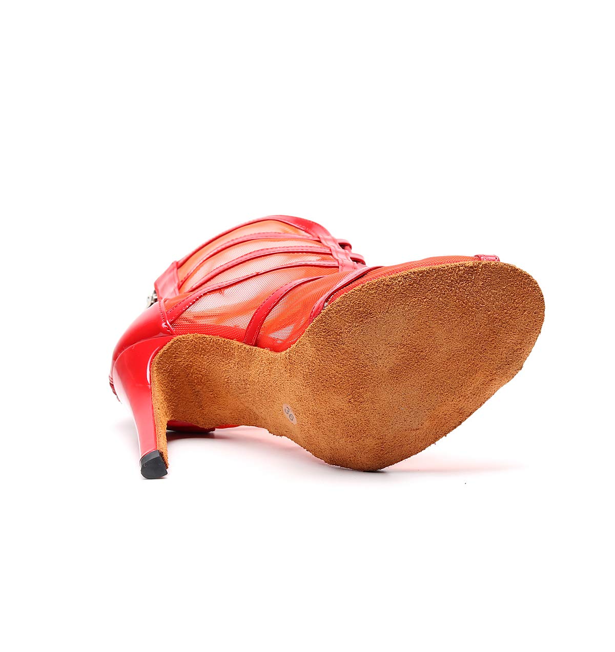 Latin Dance Shoes for Women 4 Inch Heel Strappy Suede Bottom - Perfect for Salsa, Bachata, Tango & Ballroom Dancing
