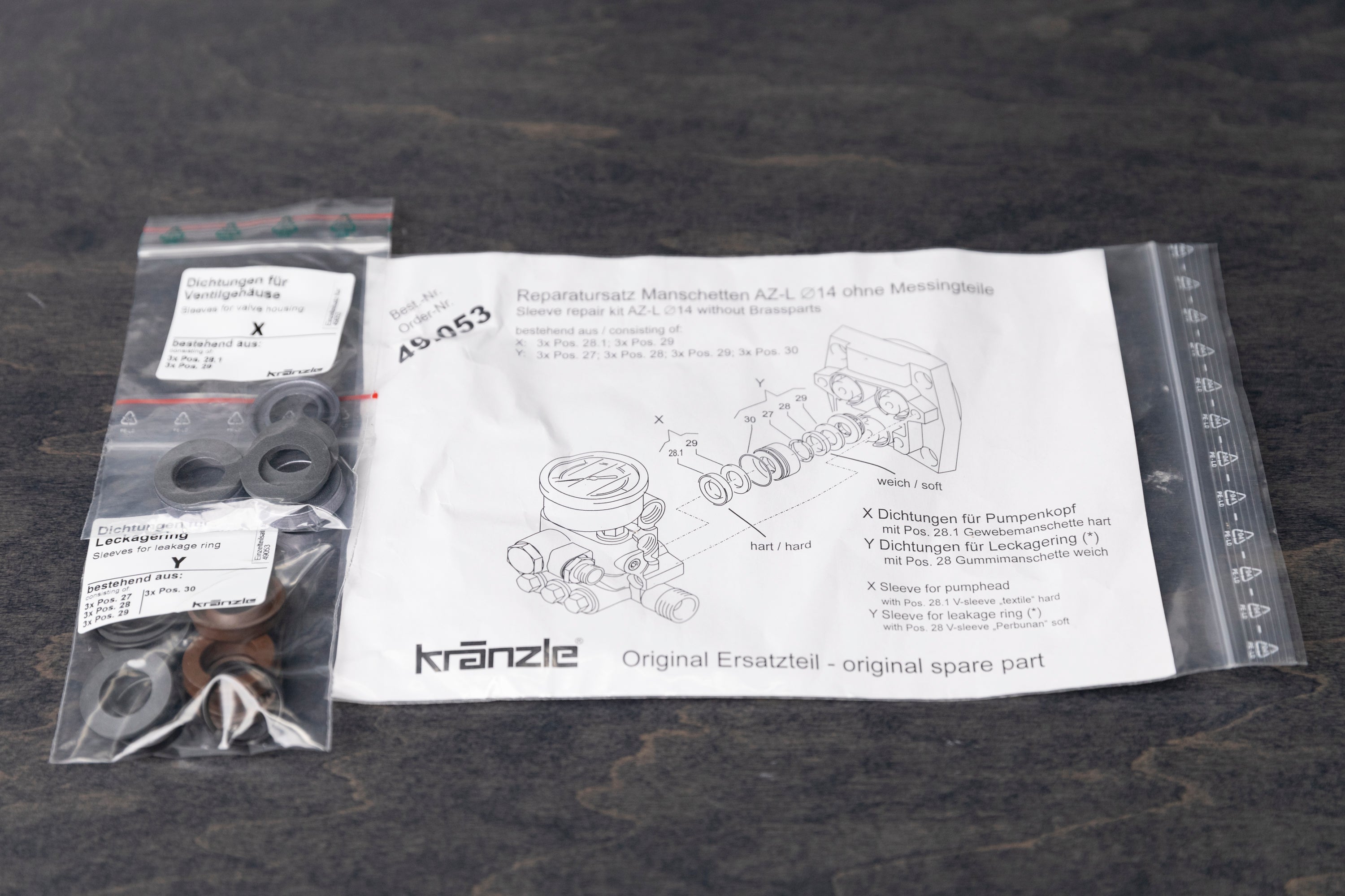 Genuine Kranzle Seal Kit Replacement - High-Quality Washer Repair Parts for Pressure Washers - Perfect for Home & Commercial Use