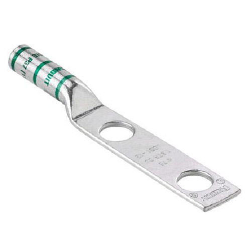 1 AWG Copper Compression Connectors Lugs - Green LCC1 12 E (Pack of 20) - Heavy Duty Electrical Terminals for Solar Panels, Battery Cables & Industrial Wiring