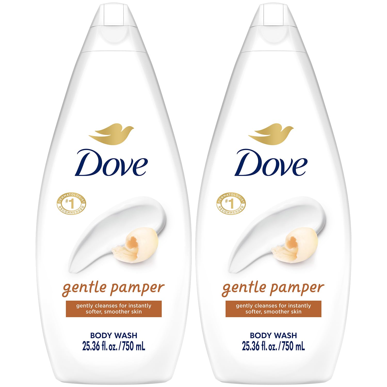 Dove Body Wash 2-Pack (25.36 Oz Each) - Gentle Moisturizing Cleanser for Smooth & Soft Skin | Soothing Shower Gel for Daily Hydration & Relaxation | Perfect for Dry Skin Care & Spa-Like Bath Experience