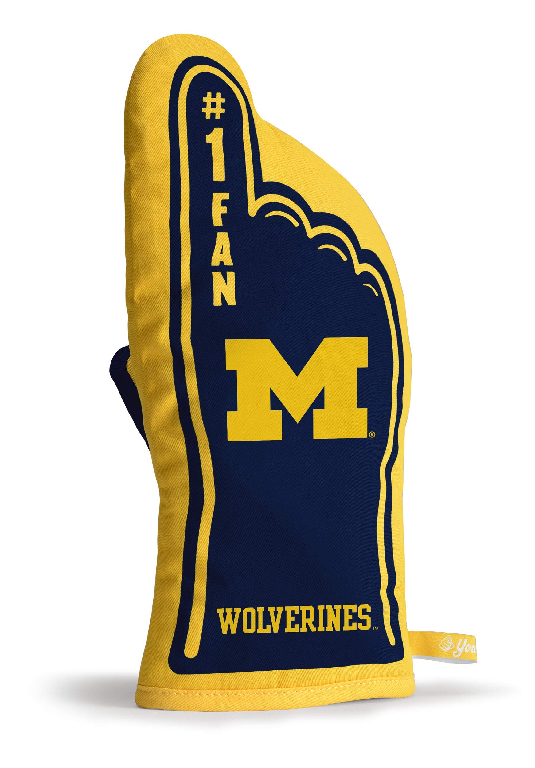 YouTheFan NCAA #1 Team Logo Oven Mitt - Heat Resistant Kitchen Glove for Baking, Grilling & Cooking - Perfect for College Football Fans & Home Chefs