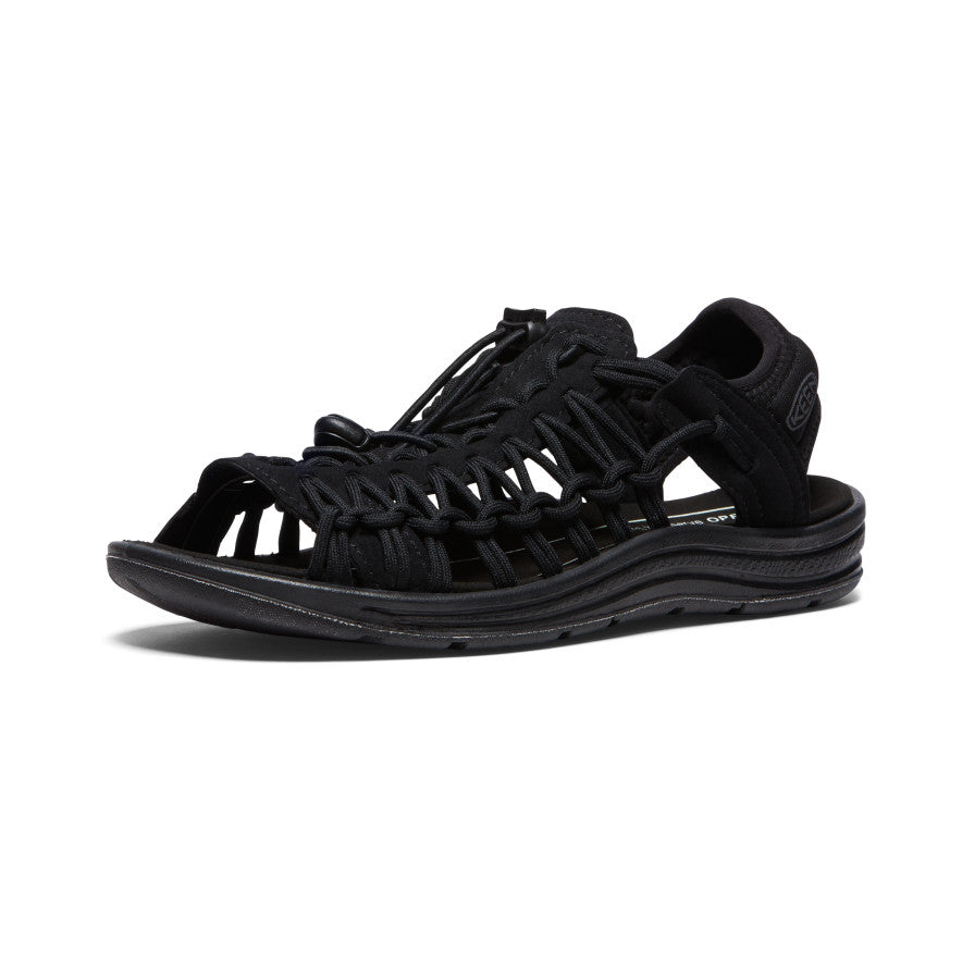 Women's UNEEK II Open Toe Sneakers - Breathable Lightweight Walking Shoes | Black/Black | Perfect for Hiking, Travel & Casual Wear