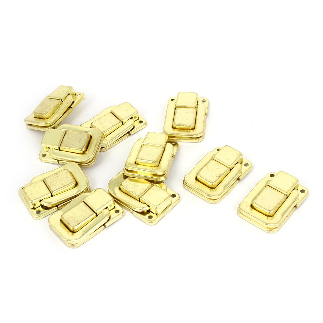 10 Pcs Jewelry Box Latch Hasp Pad Chest Lock Hook Hinge - Secure Storage for Jewelry, Craft Supplies & Keepsakes - Perfect for DIY Jewelry Boxes, Cabinets & Antique Chests