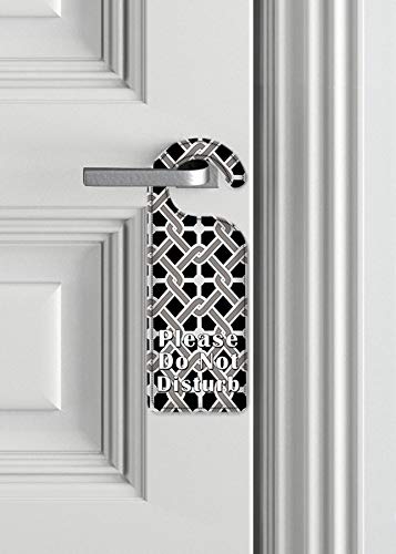Art Plates - Do Not Disturb Door Hanger Sign with Interlock Design for Hotels, Offices & Home Privacy (Set of 2)