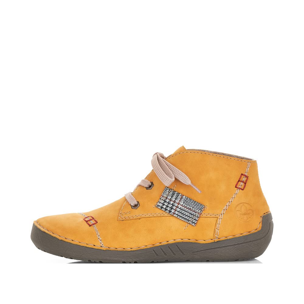 Rieker Women's Comfortable Flat Ankle Boots - Slip Resistant Casual Winter Shoes for Walking, Work & Outdoor Activities