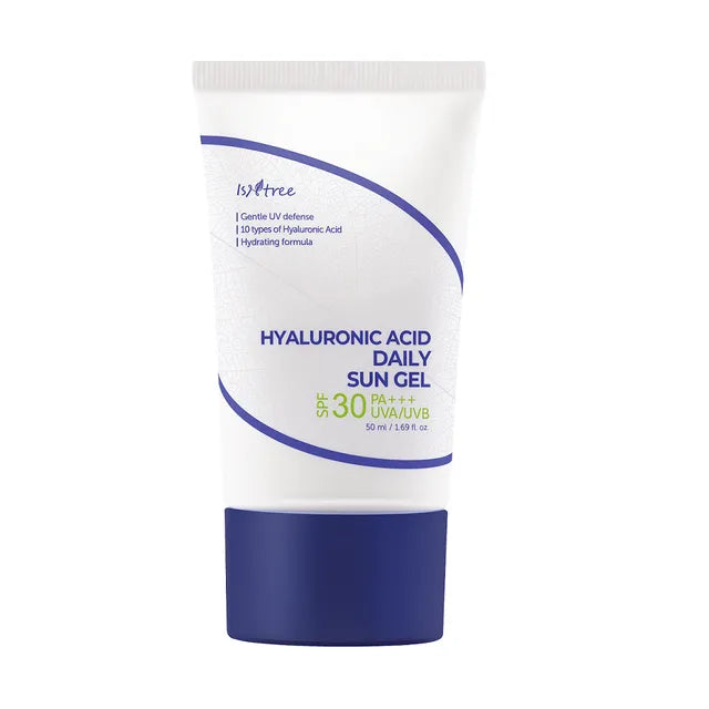 Isntree Hyaluronic Acid Daily Sun Gel SPF 50ml - Hydrating Sunscreen for Face with Hyaluronic Acid | Perfect for Daily UV Protection & Skincare Routine