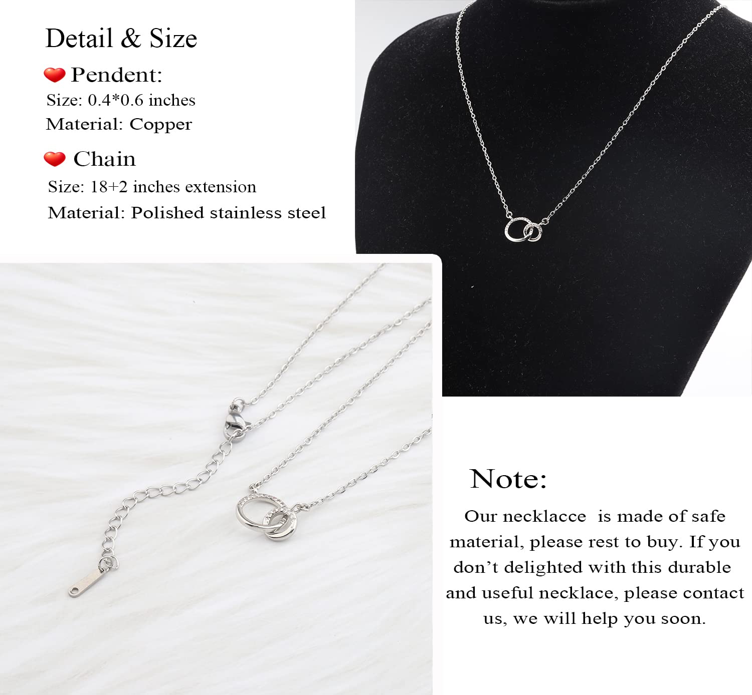 OKEYCH Bonus Sister Necklace - Unique Unbiological Sister Gift, Soul Sister Jewelry for Best Friend, Sister in Law & BFF Birthday Present - Perfect for Anniversaries, Christmas & Friendship Day Gifts