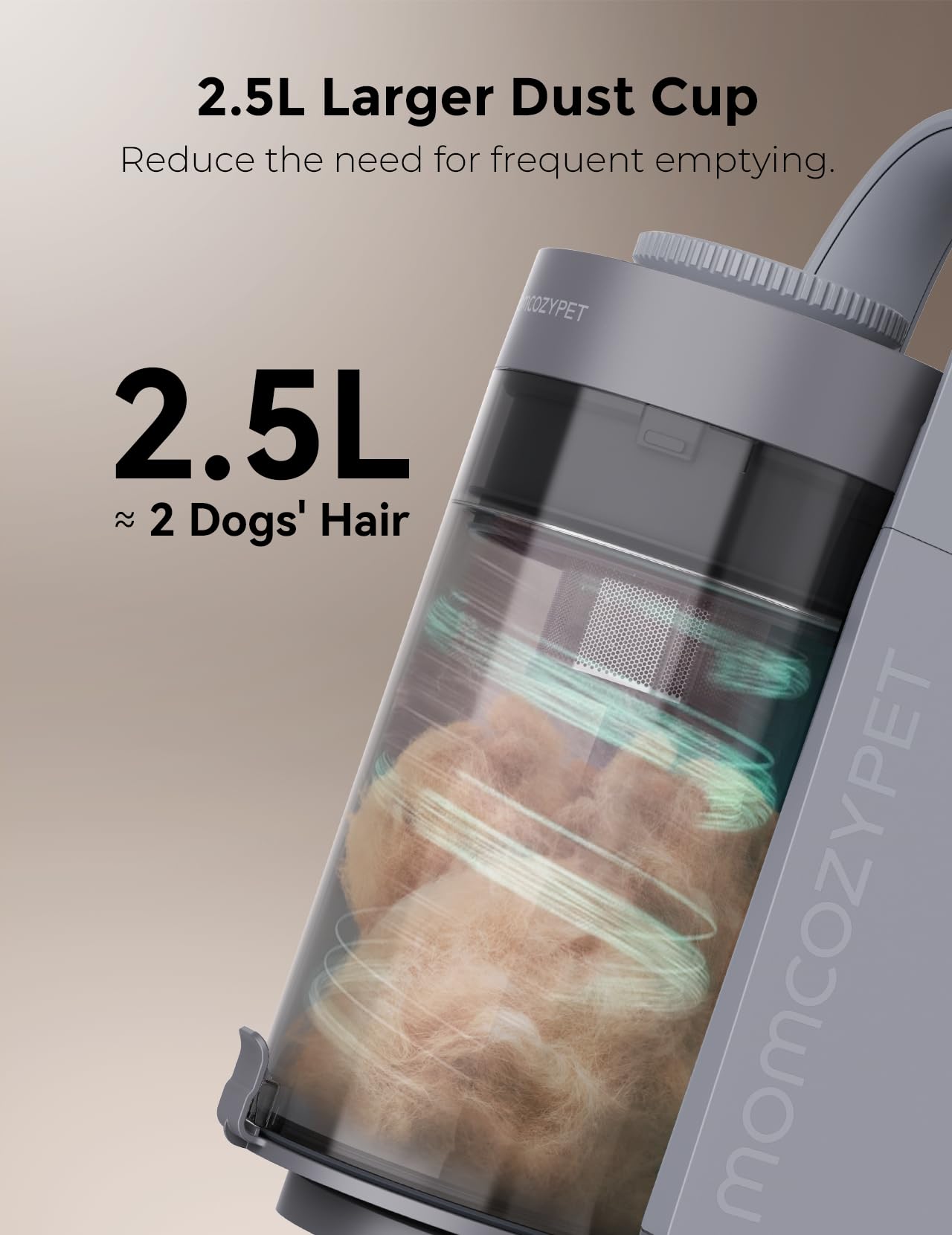 FurEase Dog Grooming Kit - 13000Pa Powerful Pet Vacuum for Shedding with 5 Grooming Tools & Clippers | Professional Dog Hair Care for Home Grooming & Shedding Control