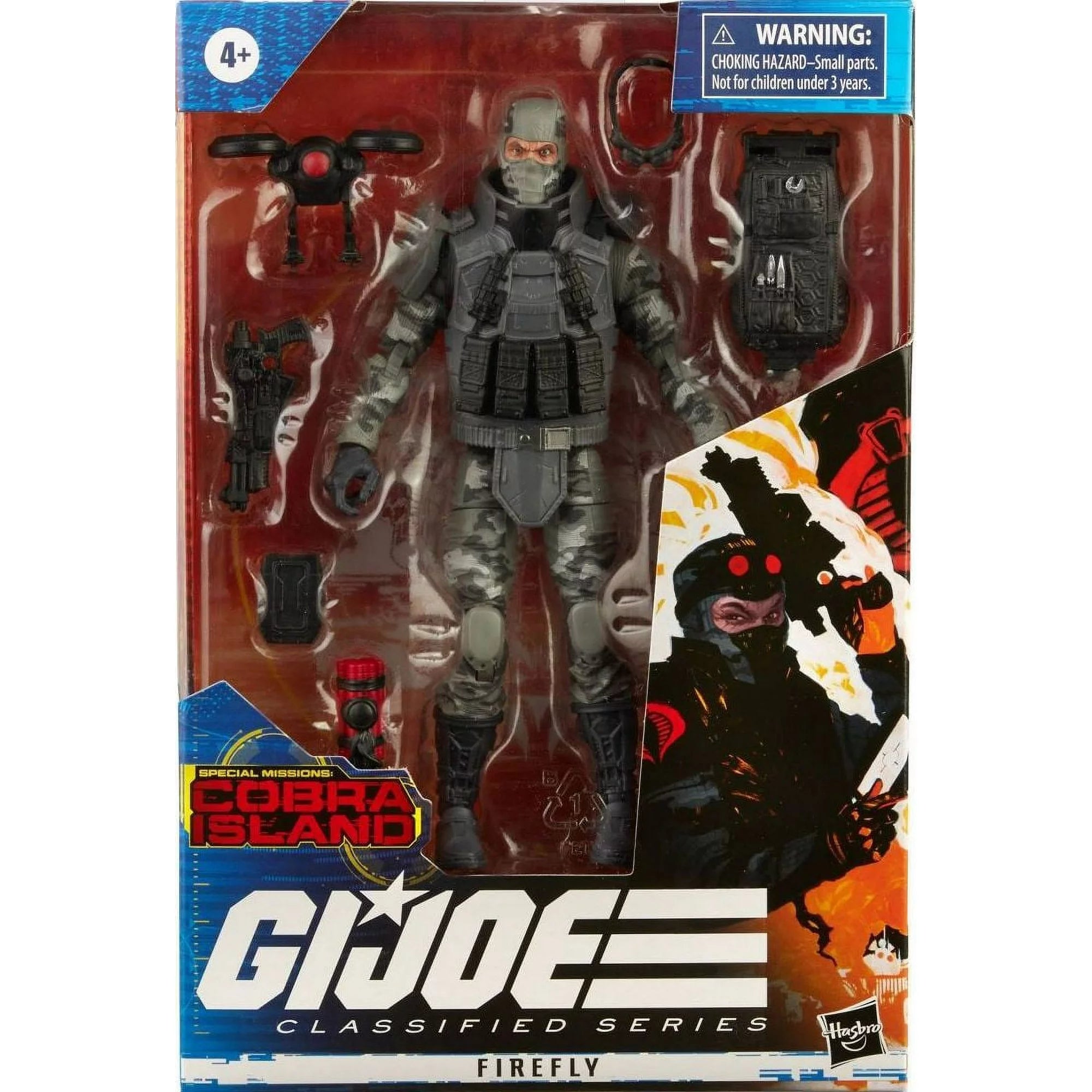 G.I. Joe Classified Series Firefly Cobra Island Action Figure - 6-Inch Collectible Toy for Display & Play - Perfect for Fans & Collectors