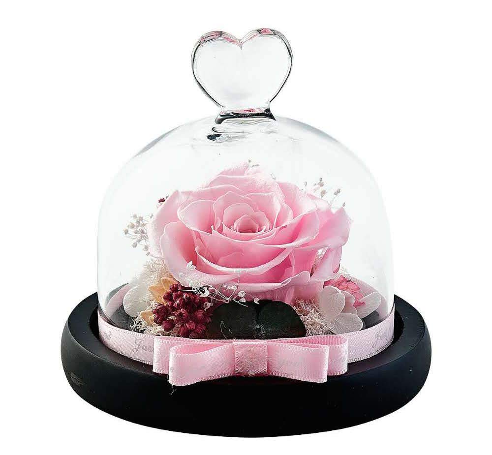 Handmade Eternal Rose in Heart-Shaped Glass - Preserved Real Flower Gift for Valentine's Day, Mother's Day, Christmas, Anniversary, Birthday - Romantic Home Decor & Special Occasion Present (Pink) - Perfect for Wedding Centerpieces, Anniversary Surprises, and Valentine's Day Gifts