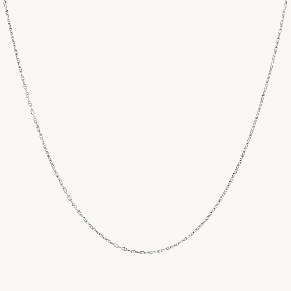 Stylish Silver Anchor Chain Necklace for Women - Perfect for Everyday Wear, Layering & Beach Outfits