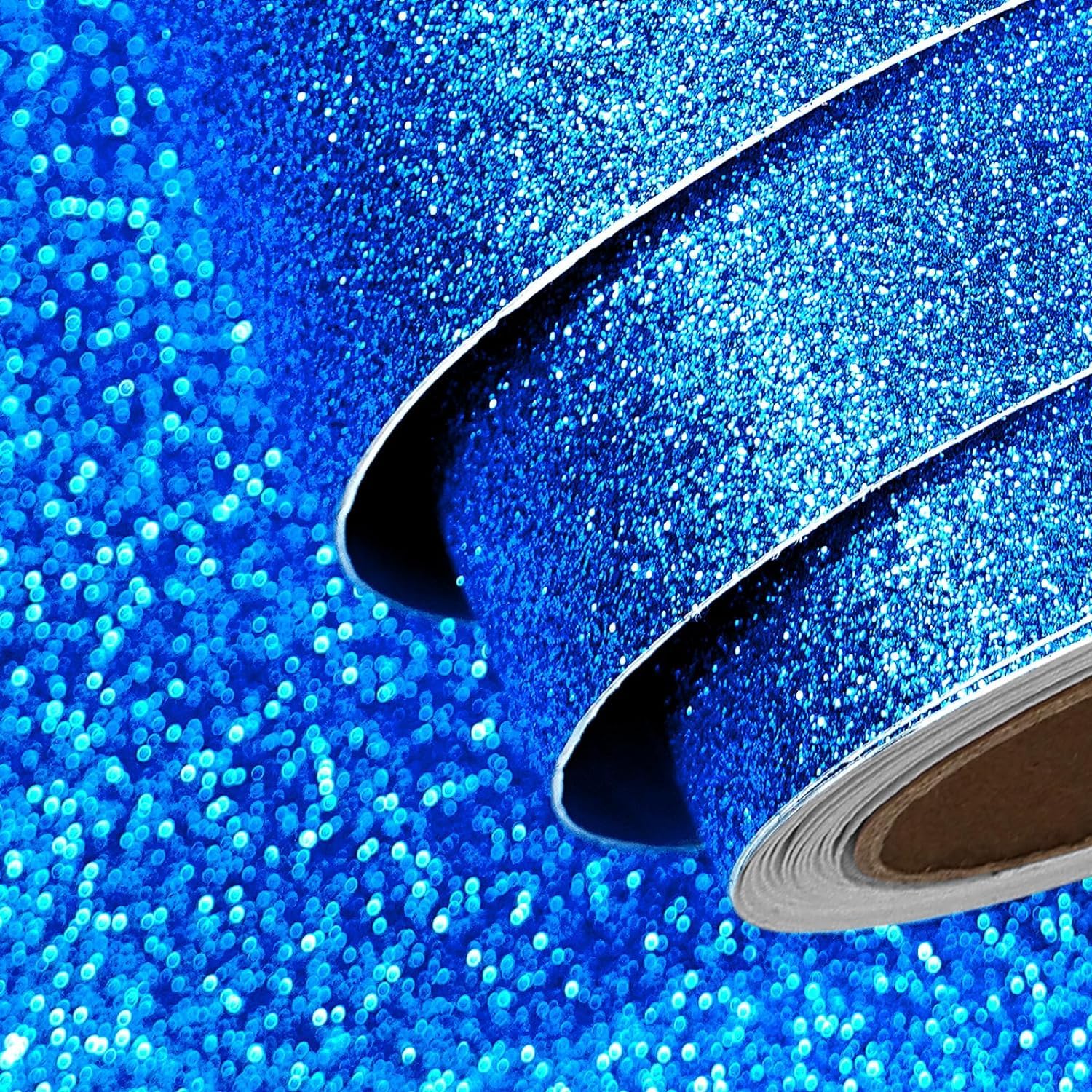 Royal Blue Glitter Cardstock Paper 15.8