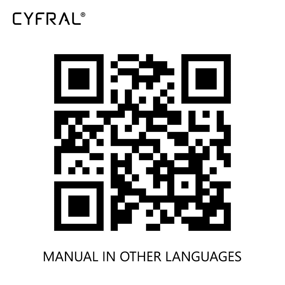 Cyfral Smart5p Smart 5p Intercom System - 4 Plus N Model for Apartments (4,5,6 Wire Installation) in White | Secure Home & Office Communication Solution