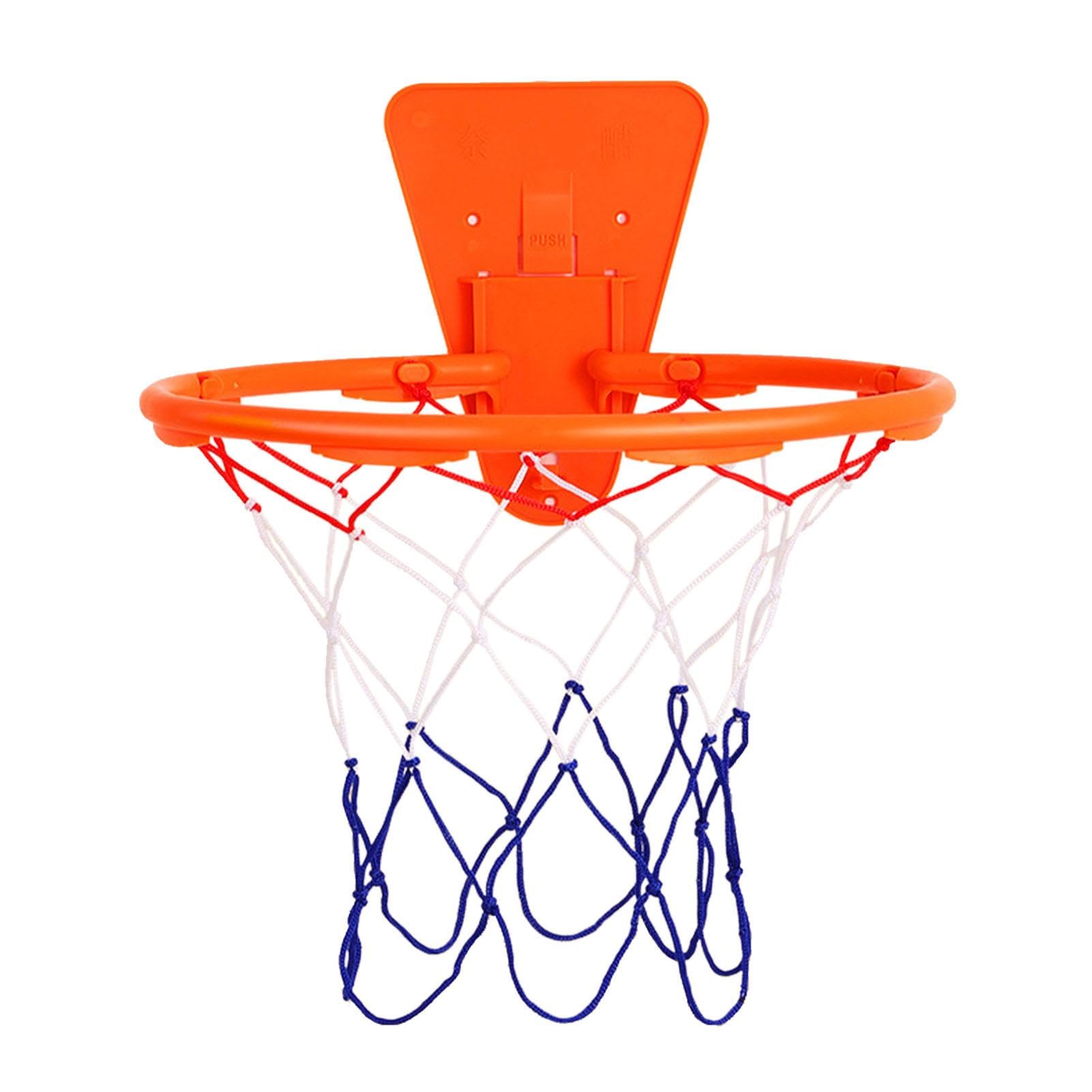 Wall Mounted Basketball Hoop - Adjustable Indoor Basketball Hoop for Kids & Adults - Over The Door Silent Basketball Goal - Perfect for Bedroom, Office & Playroom Games