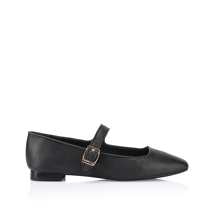 Eden Mary Jane Flats for Women - Comfortable Black Ballet Shoes | Perfect for Work, Casual Wear & Dance